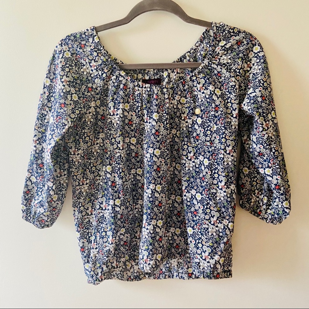 (4 for $30 🌸) J. Crew Liberty Fabric Floral Top